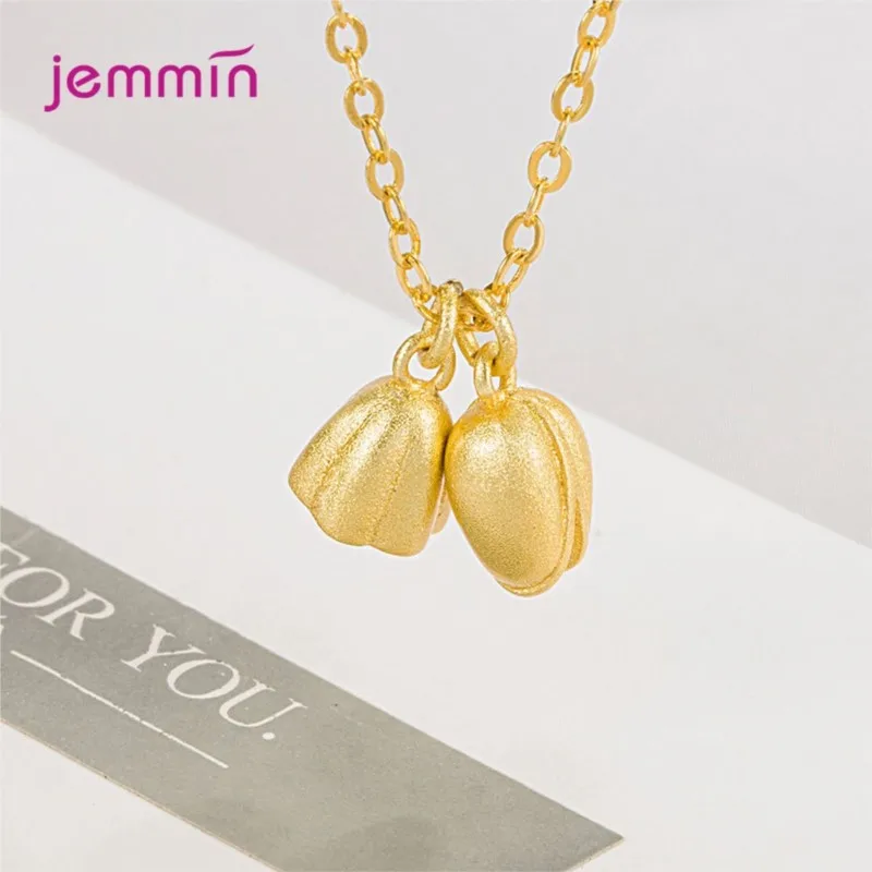 

Charm Sweet Lovely Rose Necklace Fashion 100% Real 925 Sterling Silver Pendants Necklace For Women Birthday Jewelry Gift