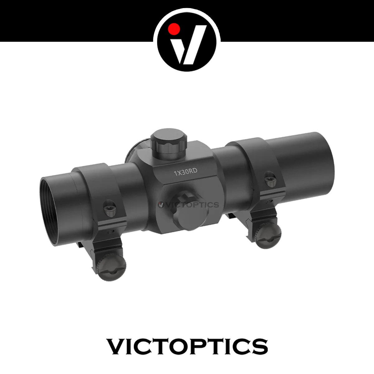 Victoptics T1 1X30 Red Dot Sight | 3MOA Dot in Circle Reticle | 11 Brightness Levels & Weaver Rings | Fit Firarms & Airsoft