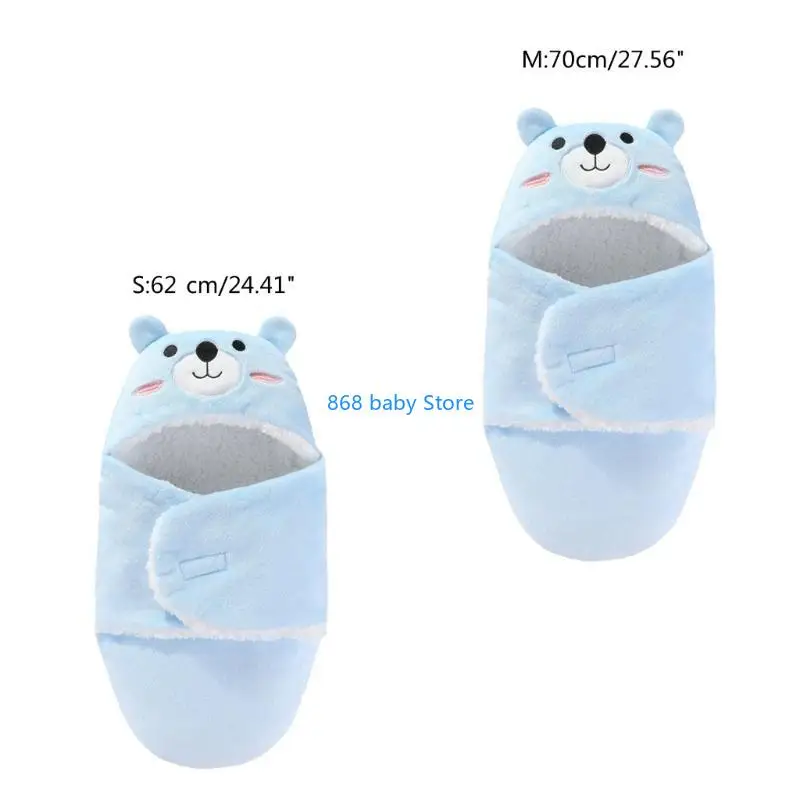 29EE الوليد شيالة أطفال بطانية الخريف الشتاء التقميط منشفة الكرتون كيس النوم لينة الدافئة غرفة الولادة تلقي البطانيات #6