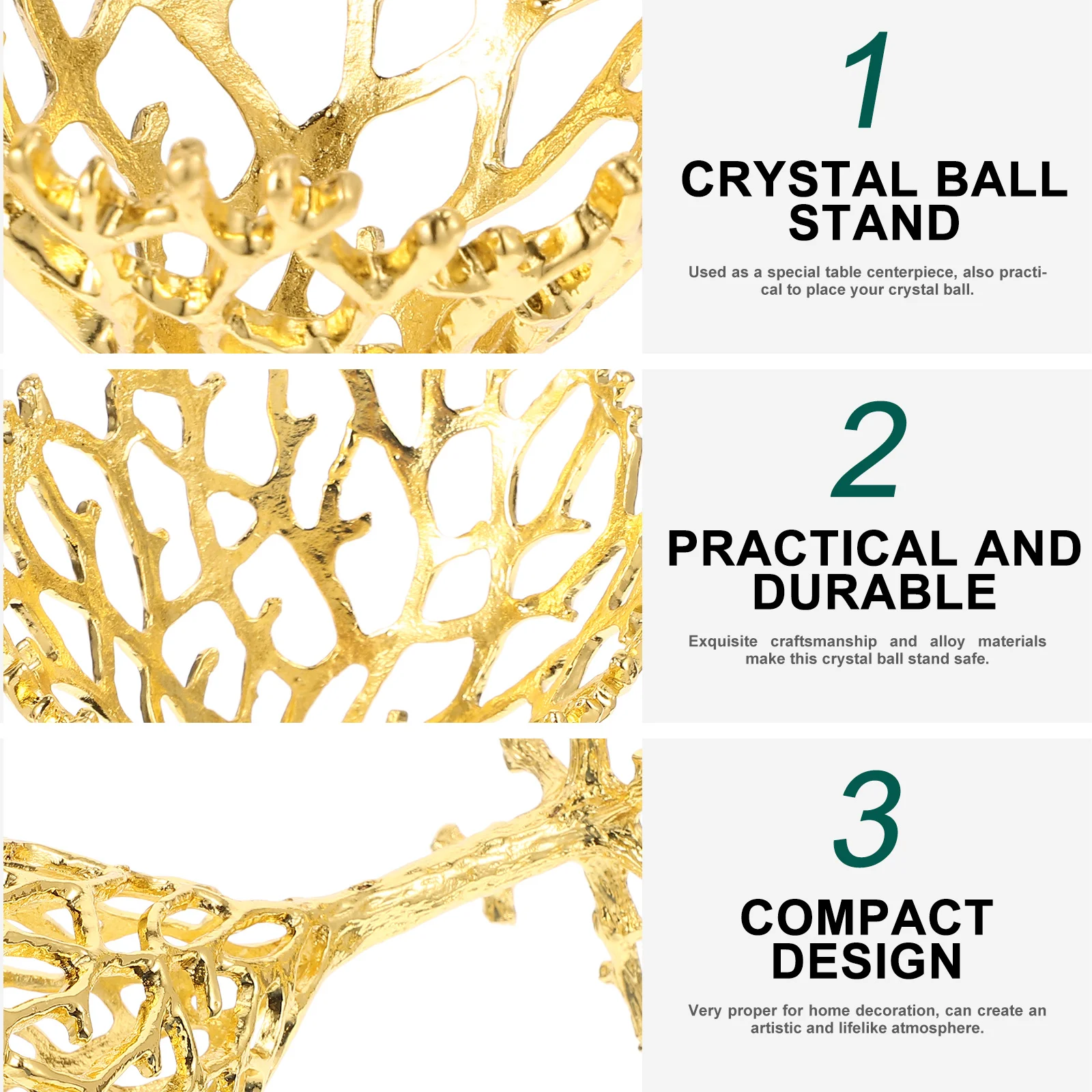 

Hollow Crystal Ball Stand Metal Alloy Bird Nest Design Creative Sphere Holder Desktop Display Base Decorative Crystal Ball