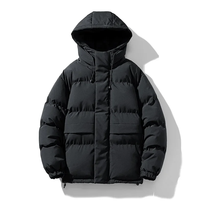 

Mens Autumn Hooded Casual Brand Windproof Outwear Hat Parkas New Winter Jacket Male New Men Waterproof Parkas Jacket Warm Coat