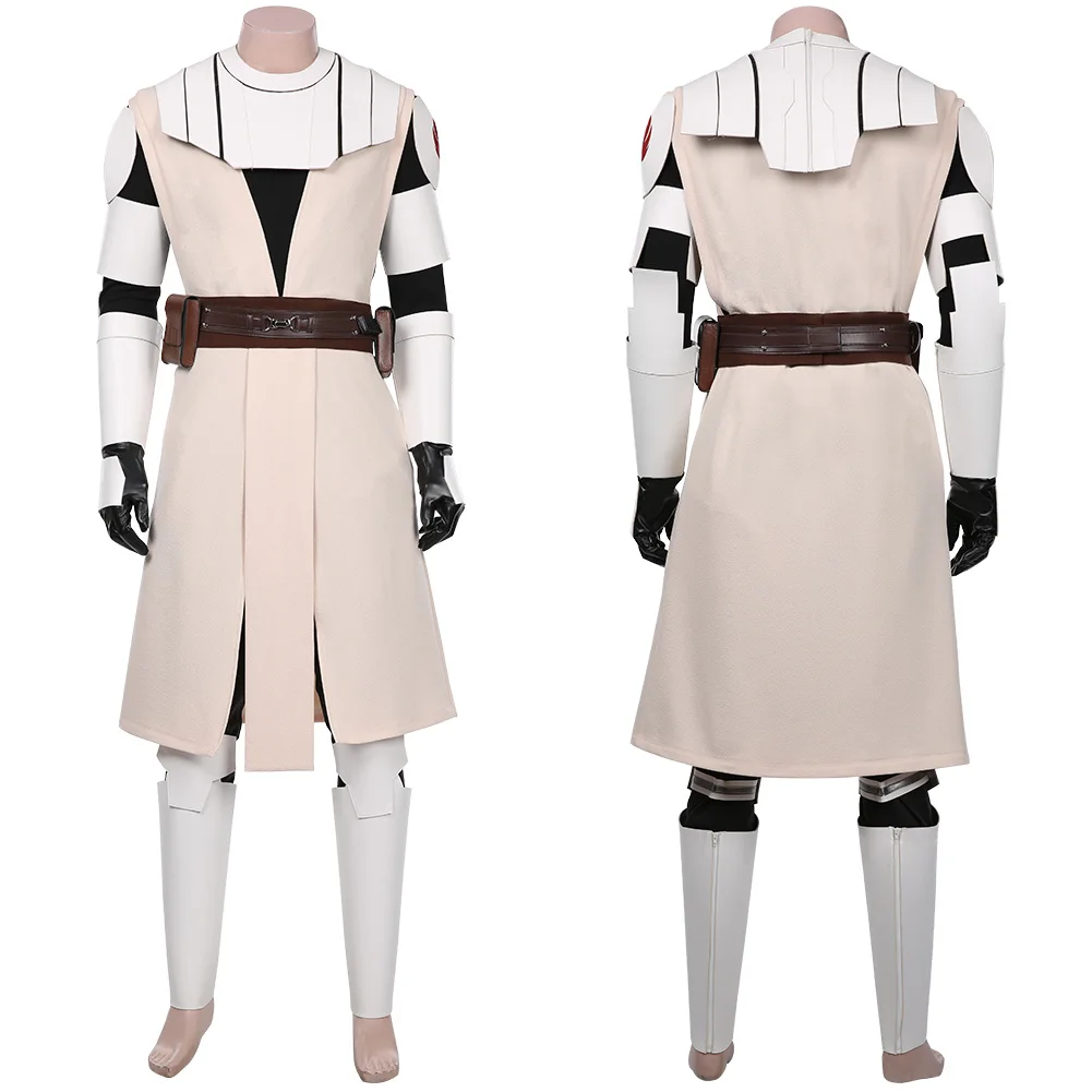 

Obi Wan Cosplay Costume Men Role Play Coat Uniform Movie Space Battle Outfits Halloween Adult Fantasy Carnival Party Suit