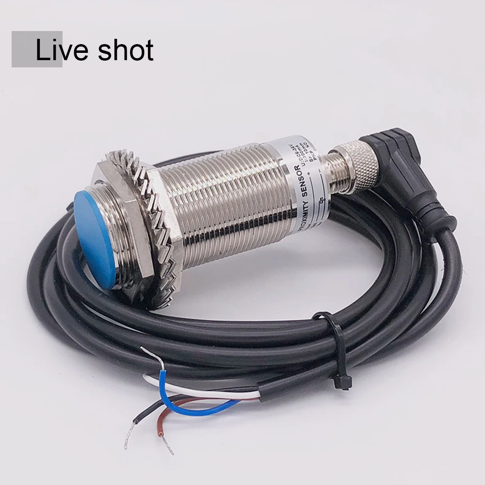 Cloweit IP65 M30 Inductance Proximity Sensors 4pin Connect Cable NPN PNP DC10-30V Cylindrical Metal Approach Detect Switch