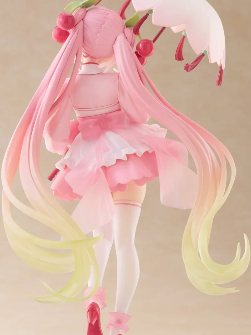 Nuevo Original Taito Amp Hatsune Miku Sakura Hatsune Miku vestido de color cereza figura de Anime modelo Kt estatua adorno decorativo