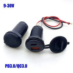 9-30V TO PD/QC3.0 5V 9/12/20V Buck Module Fast charge high current USB Jack Charging Adapter for motorcycle electric bicycle