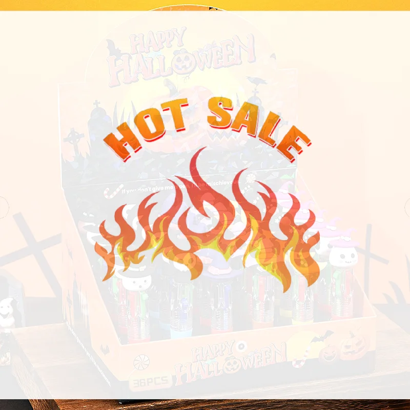 قلم حبر جاف صغير بأربعة ألوان للهالوين لطيف كارتوني 4 ألوان قابل للسحب قلم الكرات الدوّارة هدية مدرسية للطلاب أدوات مكتبية