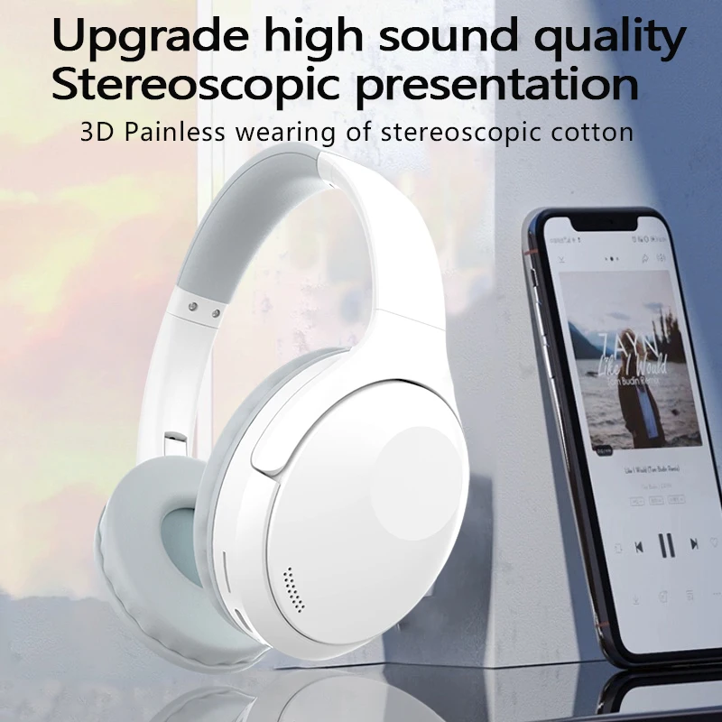 Bluetooth Wireless Gaming Headset Surround Sound Headphone Over-Ear For PC PS5 PS4 Music Earphones Foldable For Phone with Mic