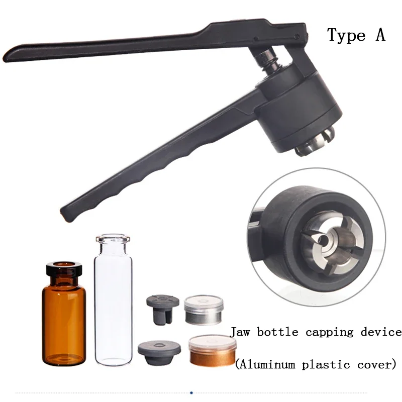 Jaw Bottle Capping Device Aluminum Cap Aluminum Plastic Cap 11mm 13mm 20mm Cap Remover Penicillin Bottle Headspace Bottle