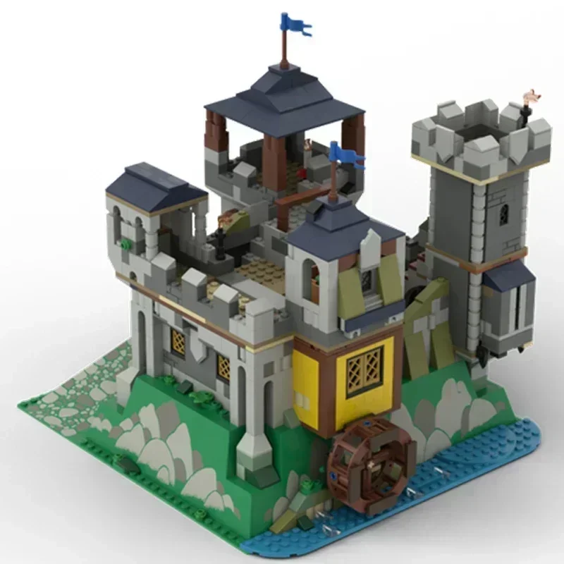 

Moc Building Bricks Military Fortress Model Castle On Baseplate Technology Modular Blocks Gifts Christmas Toys DIY Sets Assembly