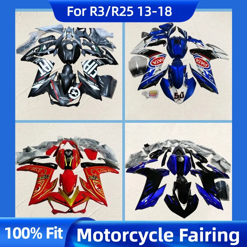 For YZF R3 R25 2013 2014 2015 2016 2017 2018 Design Fairings YZF-R3 2013 2014 2015-2018 Injection Aftermarket Fairing Kit