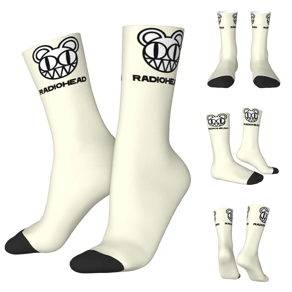 Radiohead cosy Unisex Socks,Hiking Happy 3D printing Socks,Street Style Crazy Sock