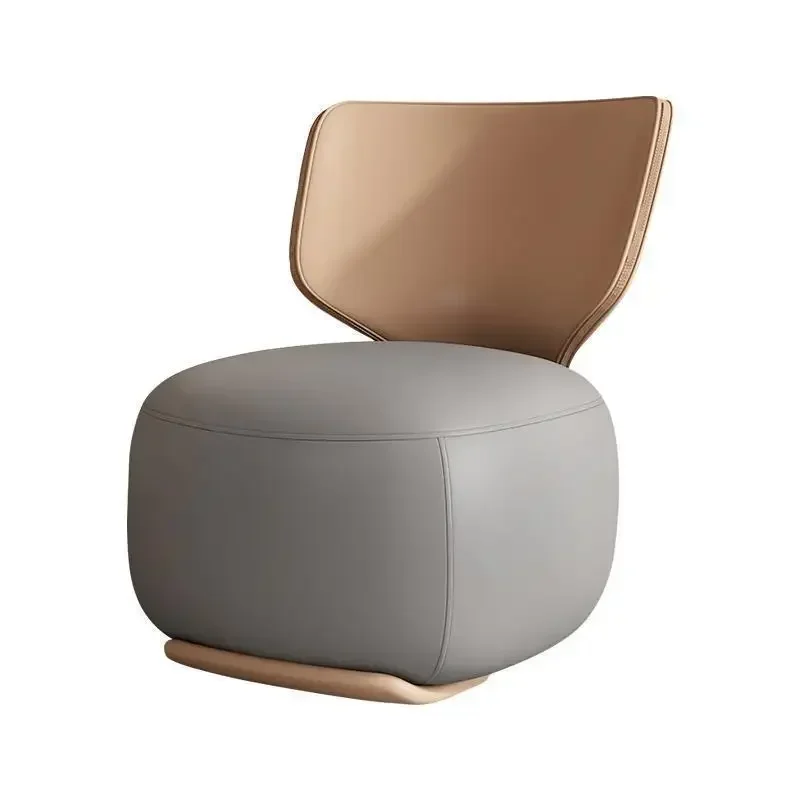 Luxury First Class Cabin Lounge Sofa Chair Nordic Living Room Fabric Low Stool Balcony Leisure Armchair Furniture