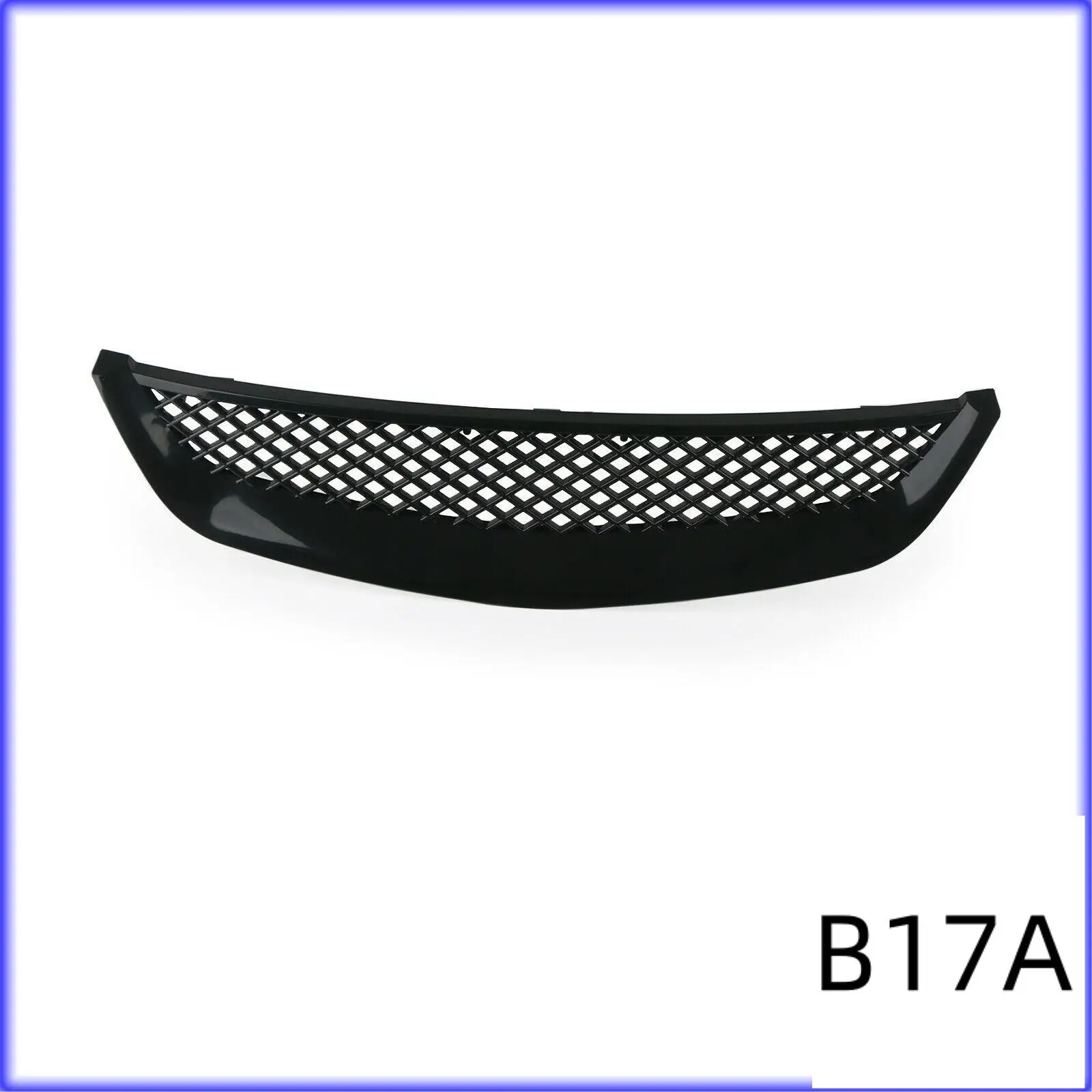 

BT-Car глянцевая черная сетка ABS передняя решетка капота для Honda Civic JDM Type R 2001-2003