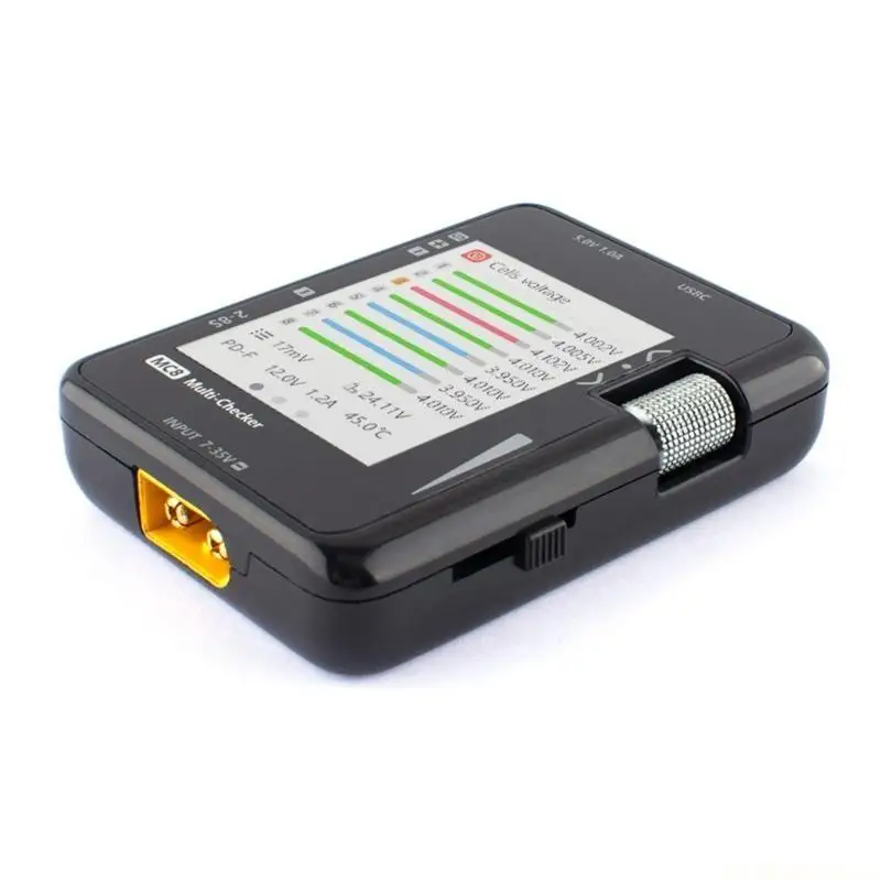 E56B MC8 Mini Size Cell Checker Display Tester Battery Multifunction Checker Balancers 32 Bit PWM Output PPM SBUS