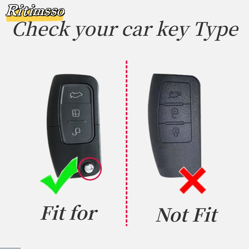 TPU Car Key Case Cover Auto Shell Fob Case For Ford Focus 2 MK2 Fiesta Mondeo Galaxy Falcon Territory Ecosport Kuga Escape