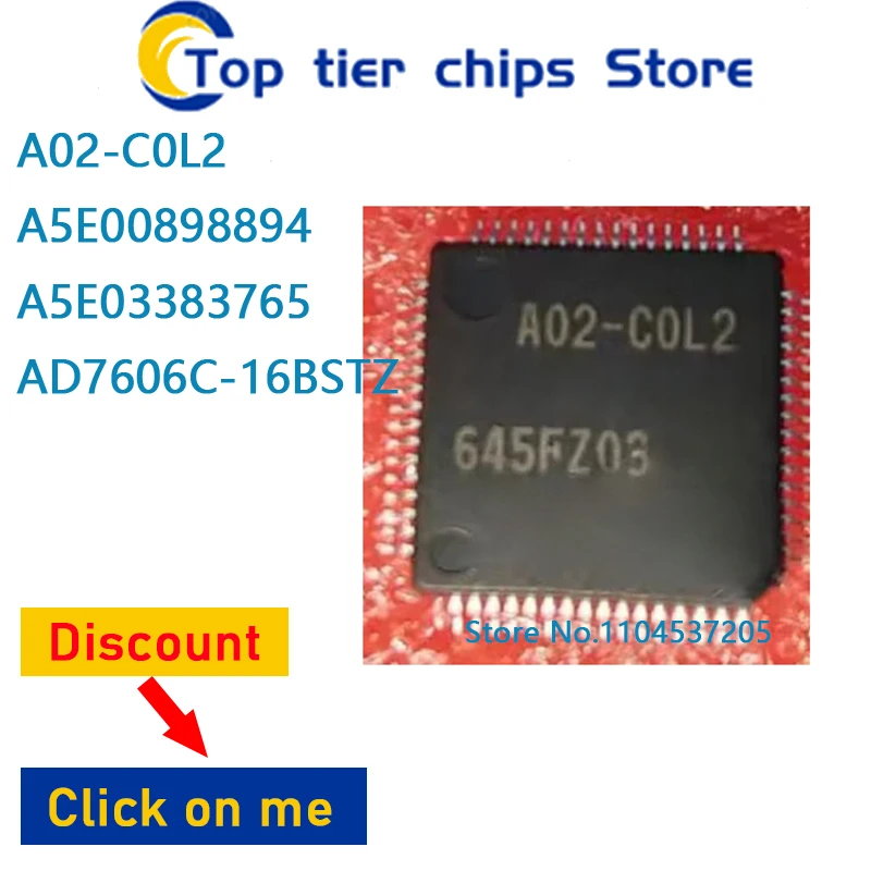 

1-5 шт./лот A02-C0L2 A5E00898894 A5E03383765 AD7606C-16BSTZ QFP 100% НОВЫЙ