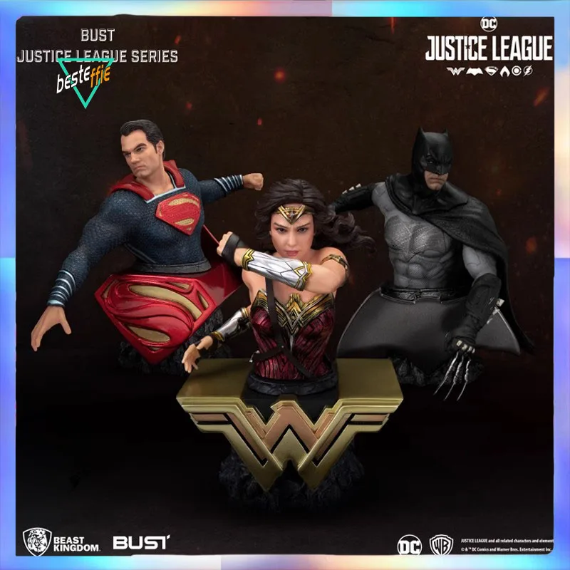 DC anime figure Justice Alliance action figure 15cm super man Magical Woman batman Half body statue figures ornament boy gift