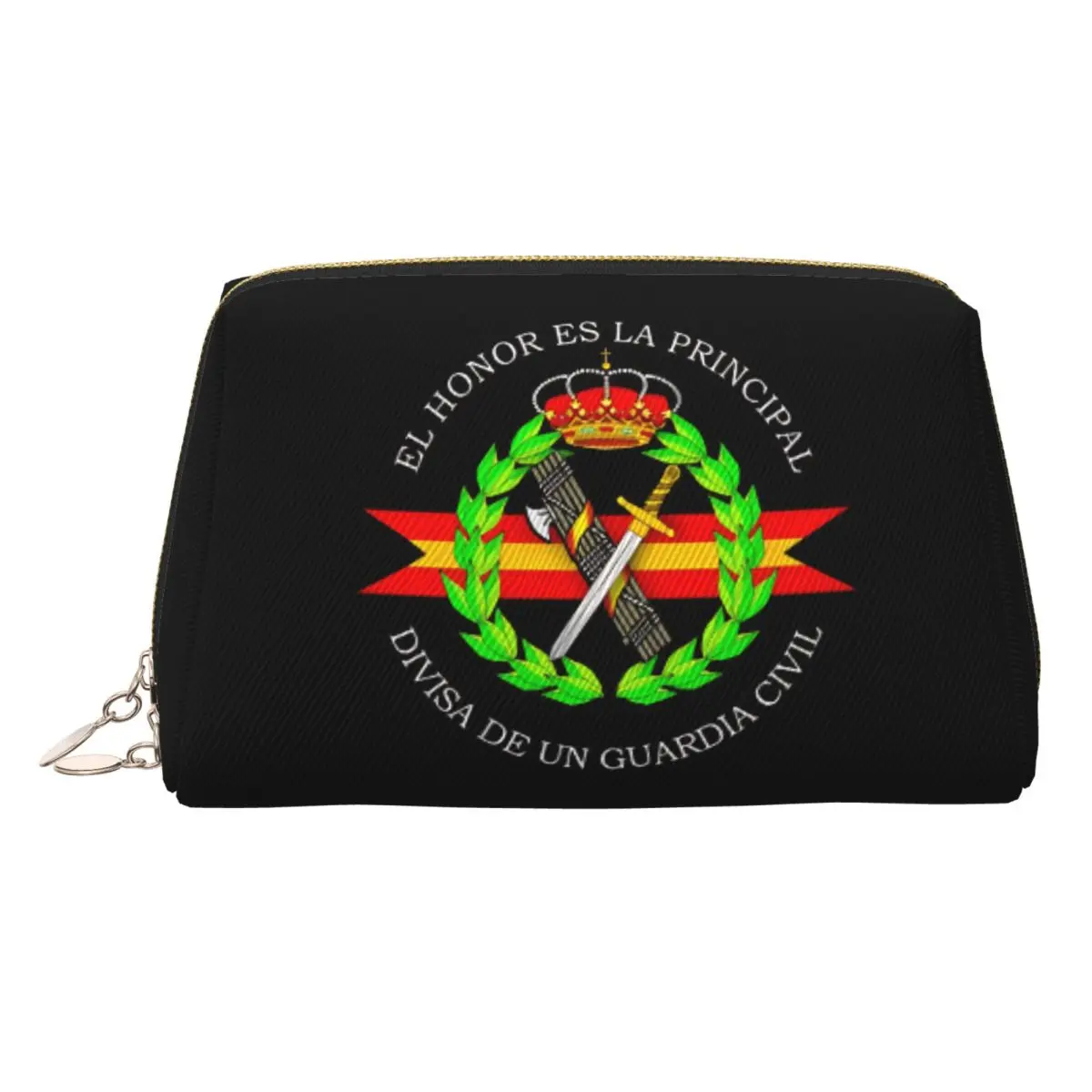 Custom Spanish Legion Toiletry Bag for Women Spain Coat of Arms Makeup Cosmetic Organizer Lady Beauty Storage Dopp Kit Box