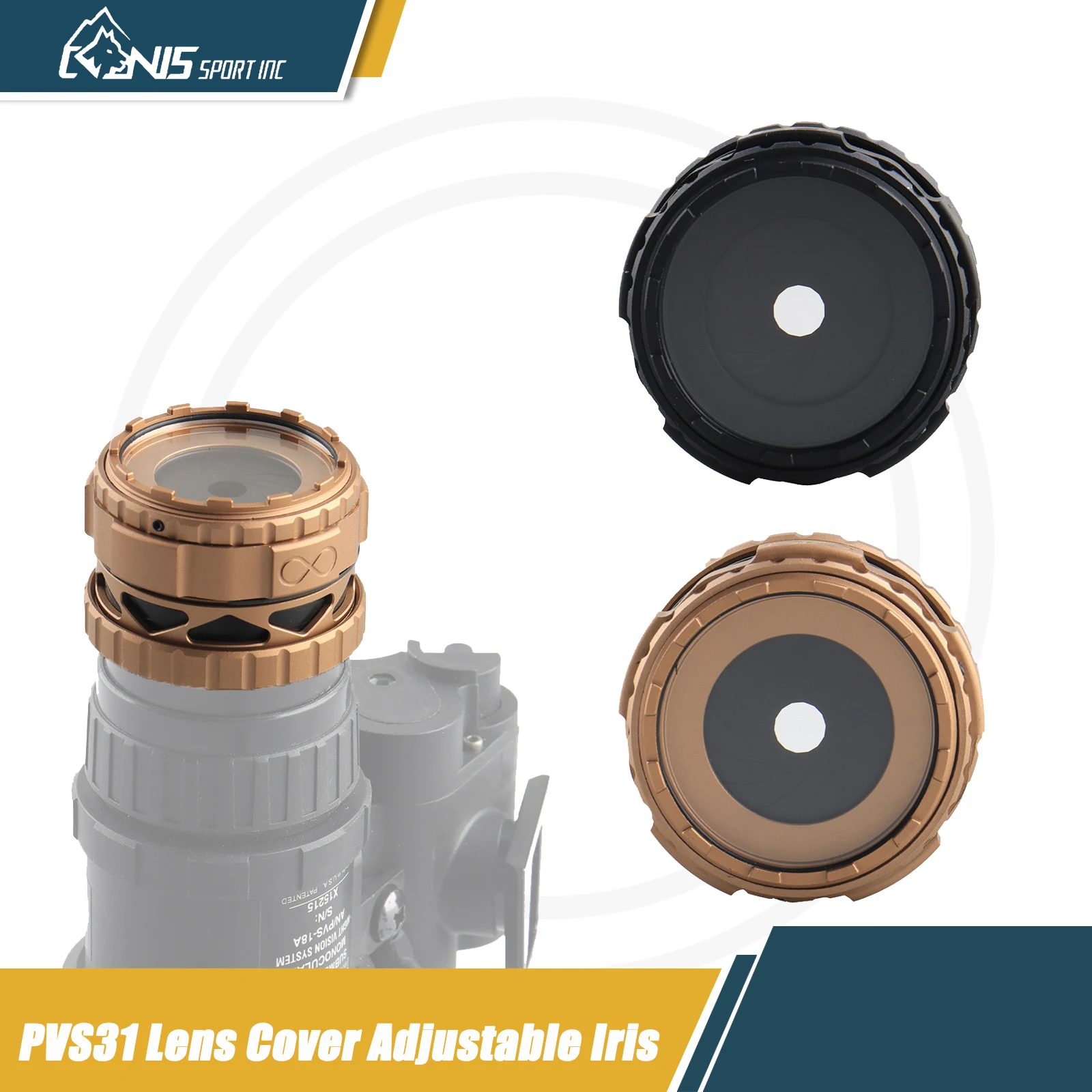 

CANIS SPORT INC NVG Tactical PVS31 MUM-14 Night Vision Device Features Adjustable Aperture Metal Plate And Protective Lenses