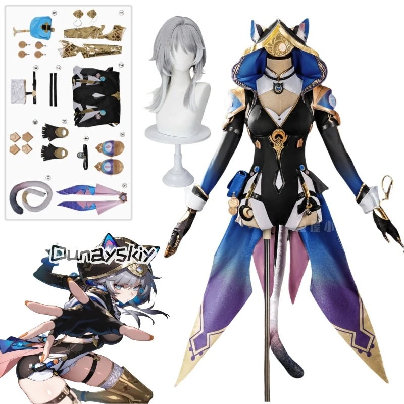 Juego Honkai Star Rail Cipher, disfraz de Cosplay, peluca, sombrero de Cifera, zapatos de ánfora, uniforme para mujeres y niñas, accesorios para fiesta de Halloween y Carnaval