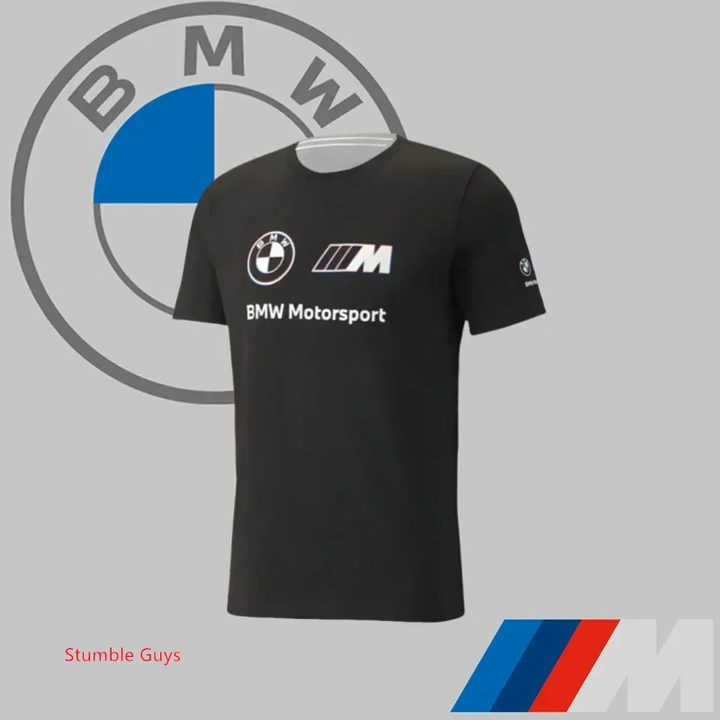 

Летняя мужская футболка BMW M Power Sports для гонок на мотоциклах с коротким рукавом, брендовая повседневная модная одежда