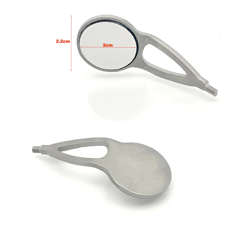 กระจกตรวจฟันยาวเคลือบโรเดียม ป้องกันการกัดกร่อน ใช้ซ้ำได้ สำหรับทันตแพทย์ ใช้ได้หลากหลาย สำหรับตรวจสุขภาพช่องปาก