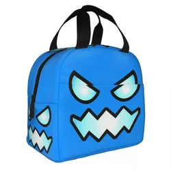 Geometry Cube Dash Game Insulated Lunch Bag Unblocked Level Meal Container Cooler Bag Lunch Box Tote School Outdoor Food Bag