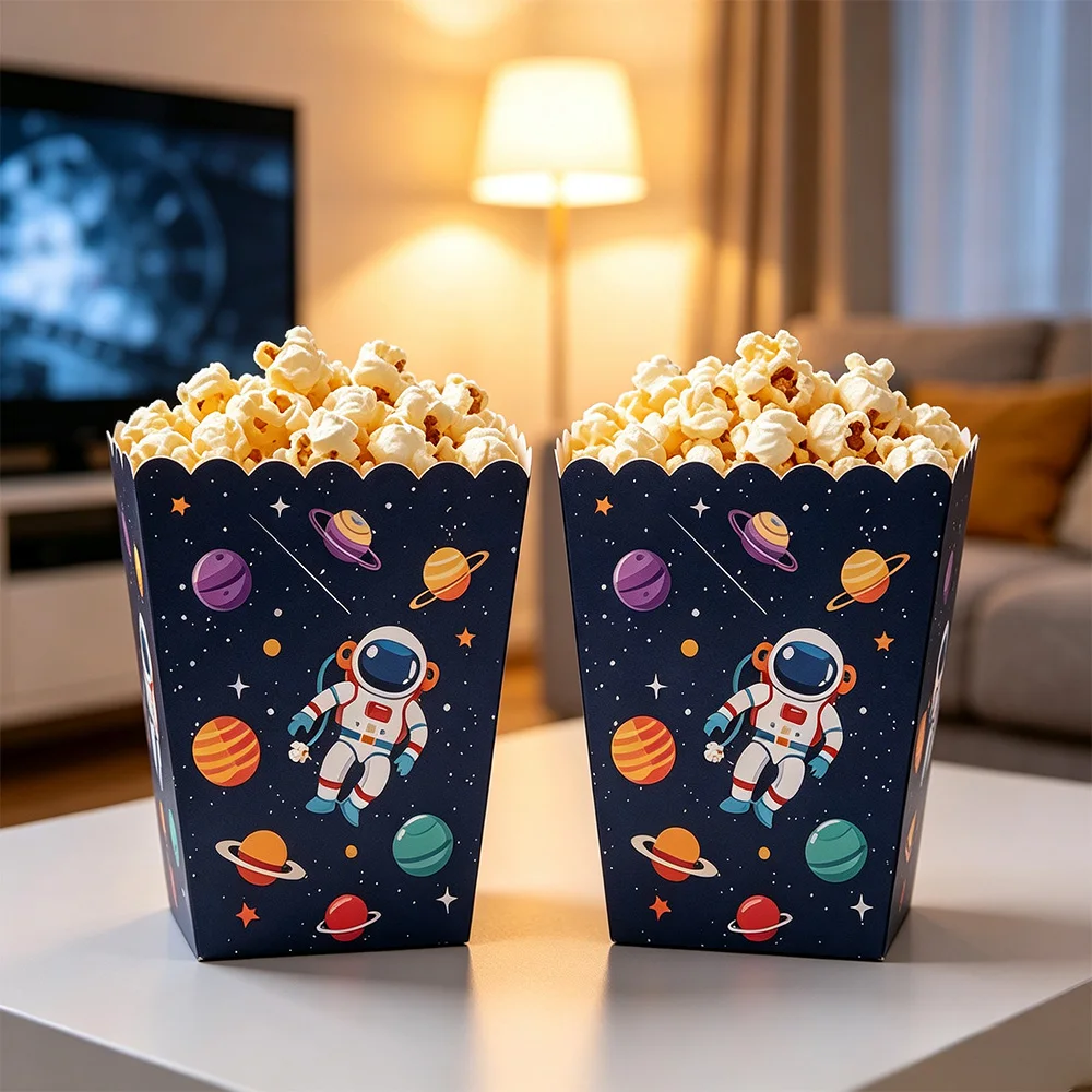 Geschenktüten mit Weltraum-Astronauten- und Planetenmotiv, Süßigkeitentüten, Gastgeschenke für Weltraum-Geburtstage, Dekoartikel für Weltraum-Geburtstagsfeiern – Detail 5