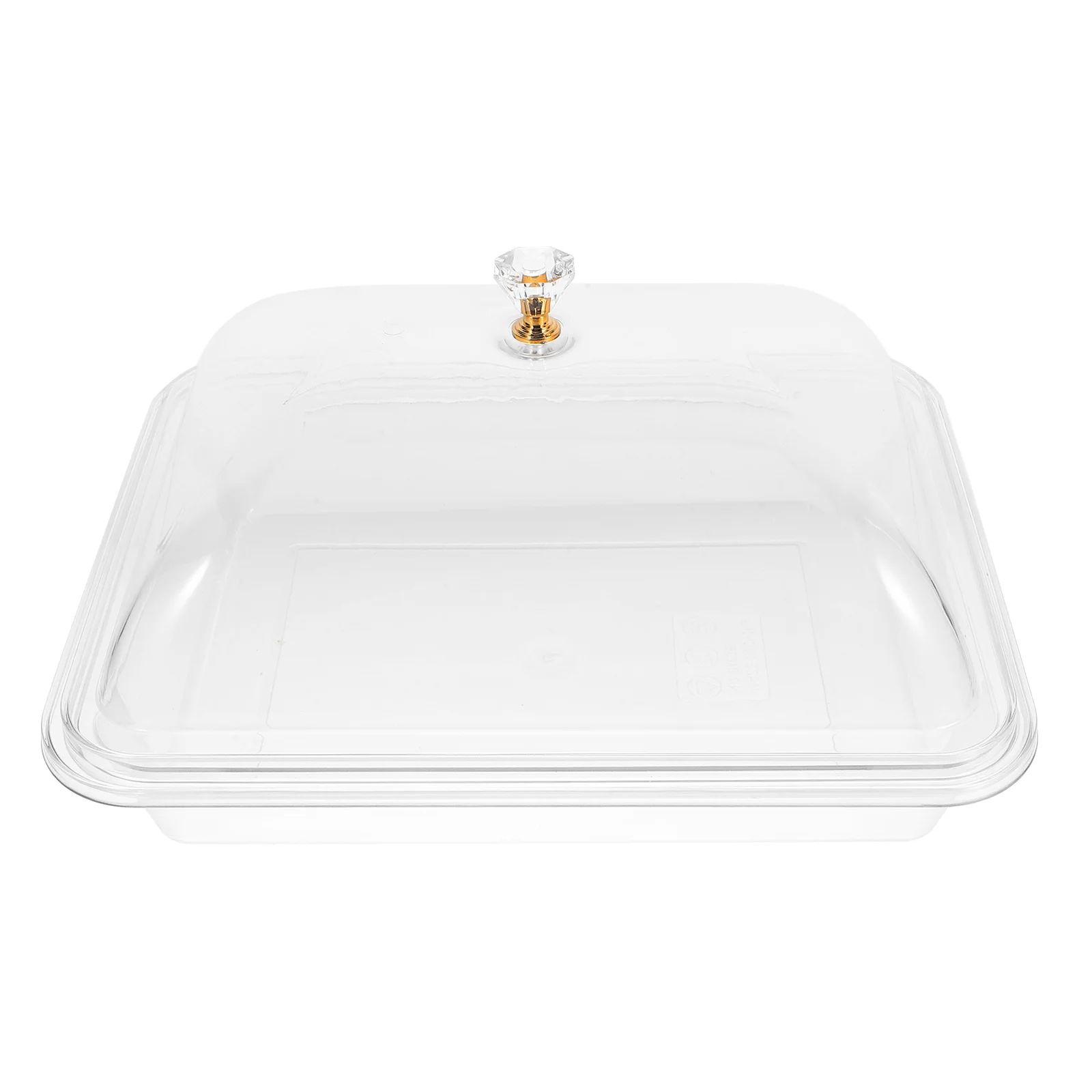 

Cake Plate Covered Buffet Tray Mini Pans Household Dessert Serving Dinner Accessory Travel Veggie with Lid Heaters for Home