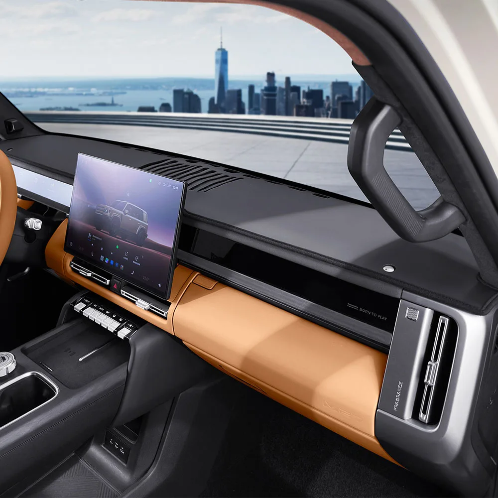 

Защитная накладка на приборную панель для Chery iCAR V27 2026, кожаная, для модификации интерьера