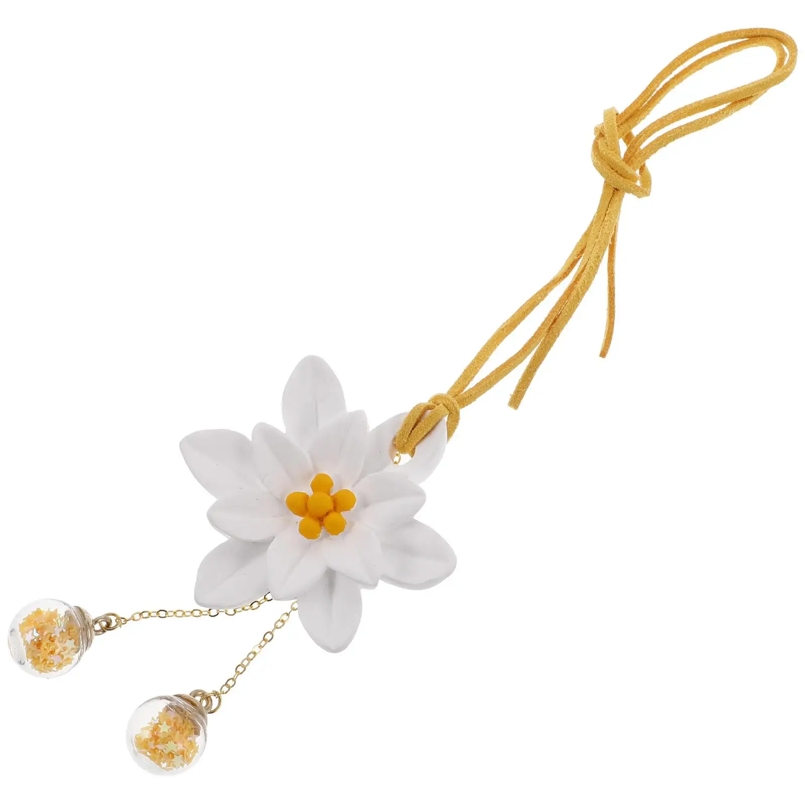 

naments Rear View Mirror Hanging Accessories Women Sunflower Decor Car Dashboard Flower Style Fad Resistant