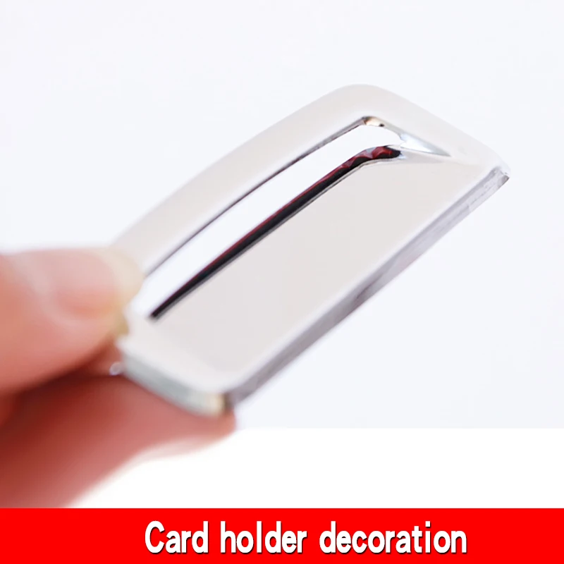 Suitable for refitting stainless steel interior of decorative frame of Toyota 210 series Crown business card holder.