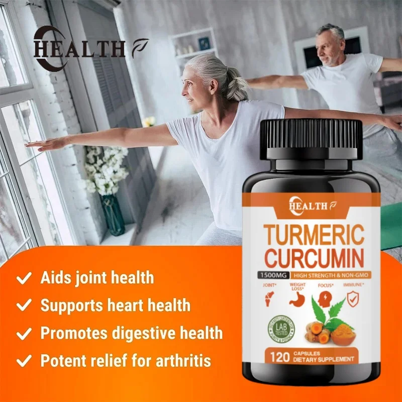 Organic 1500mg Turmeric Extract with 95 Curcumin Enhanced with Black Pepper Ginger Strength