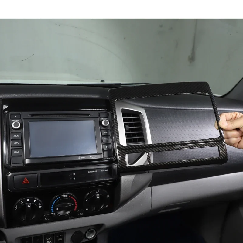 

Для Toyota Takuma 2011-2015 навигационная рамка центральное управление навигационный экран декоративная рамка ABS узор из углеродного волокна 1 шт.