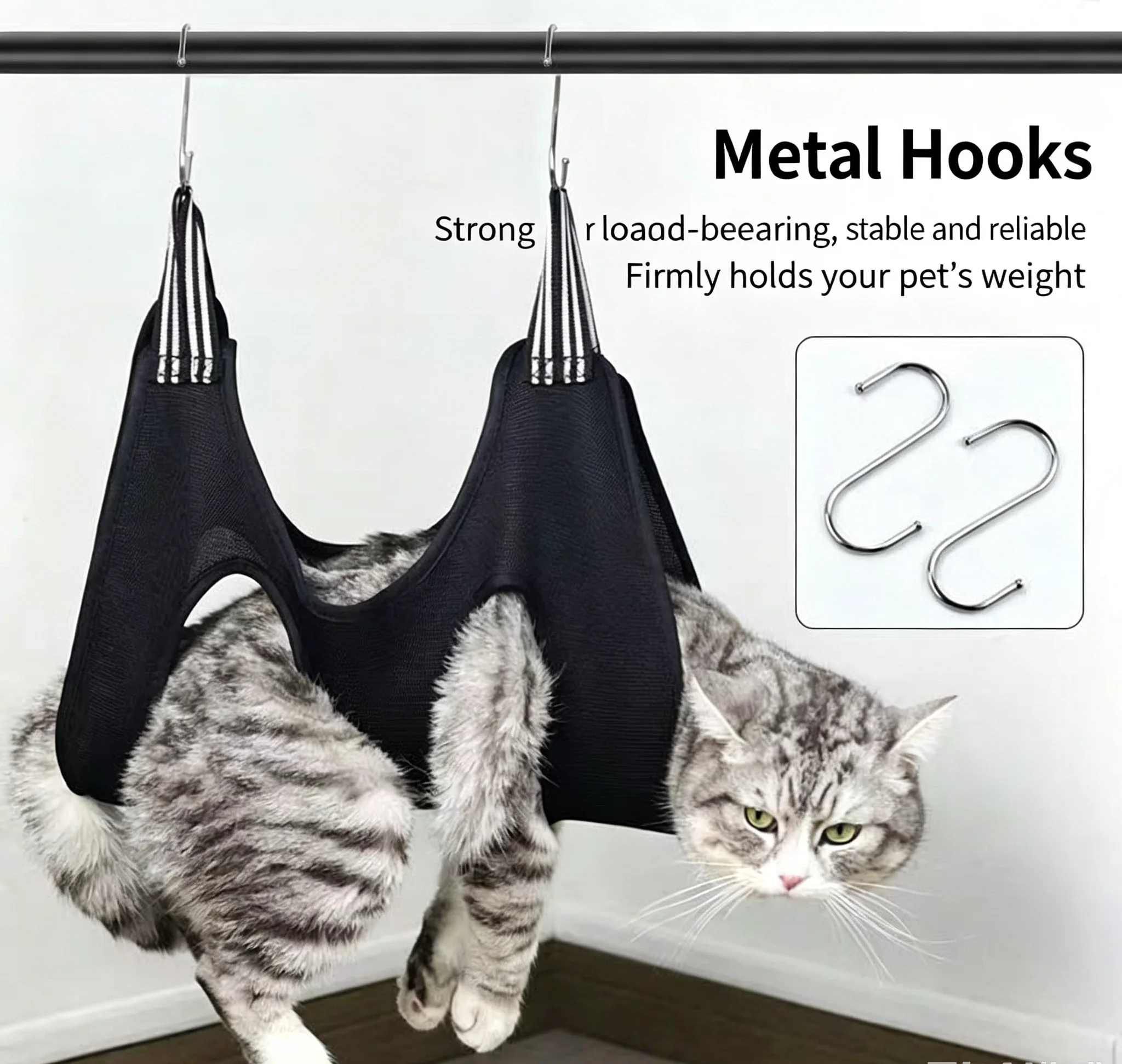 Cat and Dog Nail Clipping Tool Hammock for Pet Grooming, Anti-Scratch and Anti-Bite Fixation Accessories view 4