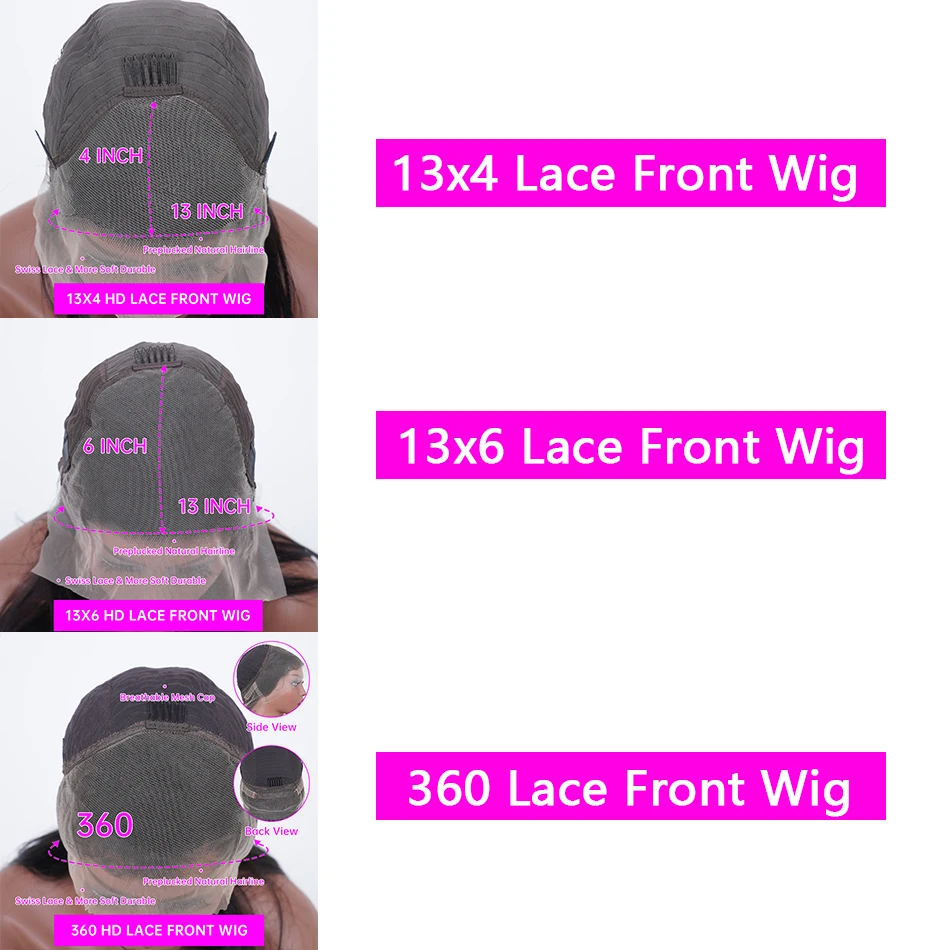 30-40 Inch Straight Human Hair Wig 360 Full Lace Frontal HD Transparent Lace Pre-Plucked with Closure Full Body Wig for Women image 6