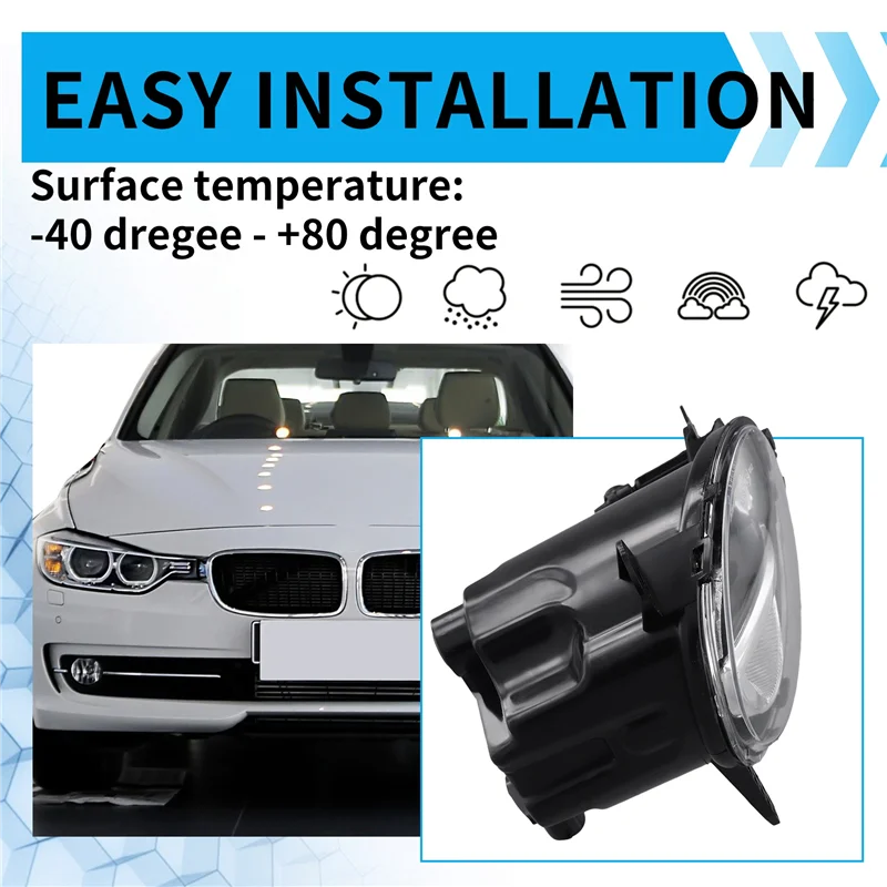 A02Q-أضواء الضباب لسيارات BMW F20 F21 F22 F23 F30 F31 F32 F33 F34 F35 2012-2018 LED الضباب الخفيف العلوي مصباح قيادة