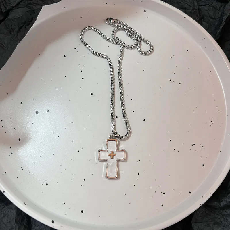 Hip Hop Star Cuban Necklace For Man Woman Punk Titanium Steel Clavicle Chain Choker Street Jewelry Kpop Accessories Wholesale image 6