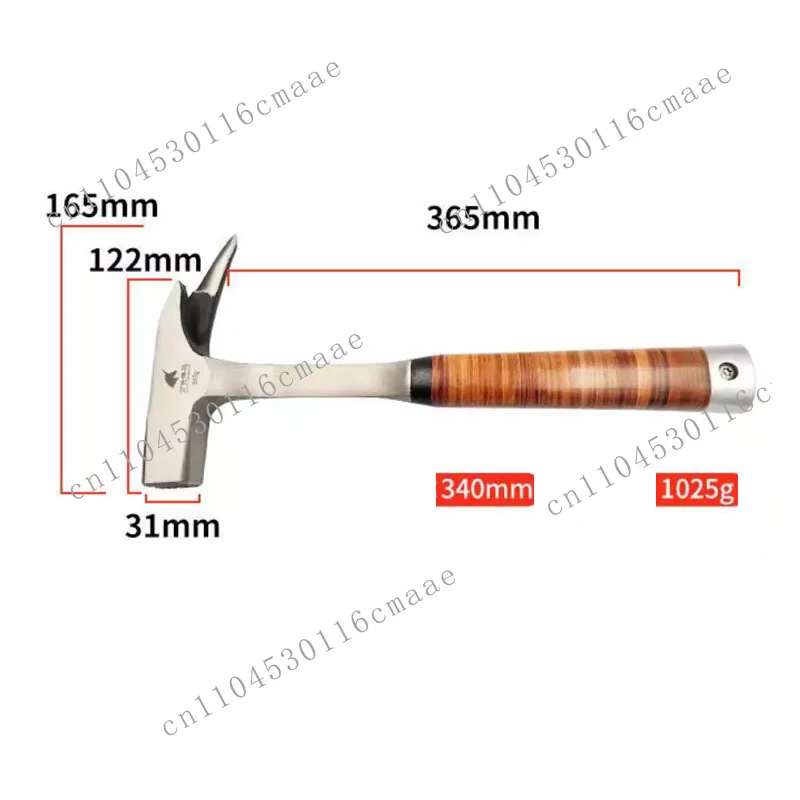 Single-angle Hammer, Shock-proof Square-head Hammer, Cowhide Handle, Strong Magnetic Sweat-absorbing Hammer, 45# Tool Steel