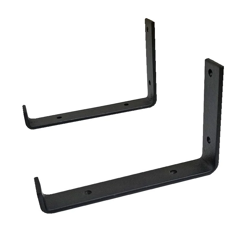 Iron triangle support, microwave oven L-shaped support, iron frame, right angle laminate bracket