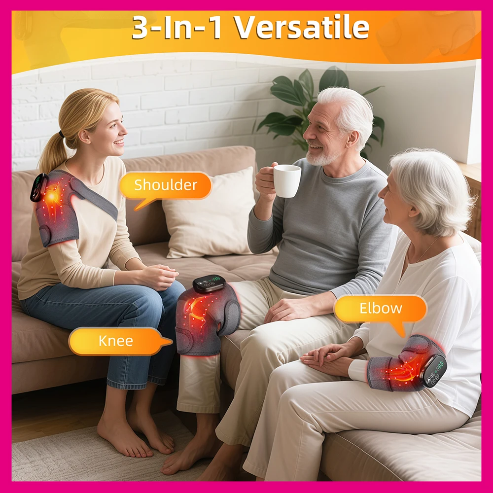 

LED Red Light Therapy Knee Massager 660 850nm Near Infrared Light Skin Care Red Light Hot For Arthritis Wound Healing