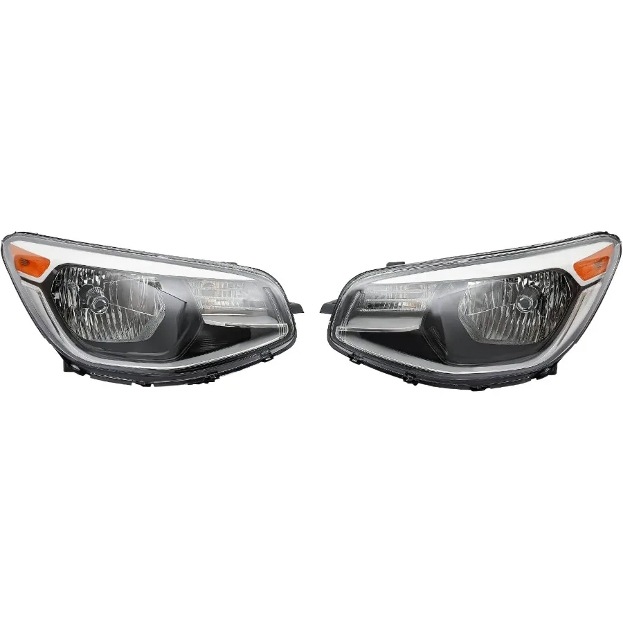 

Headlights Headlamps For 20142019 Kia Soul Pair Halogen Headlights Left Driver+Right Passenger Side High Performance Chrome Fro