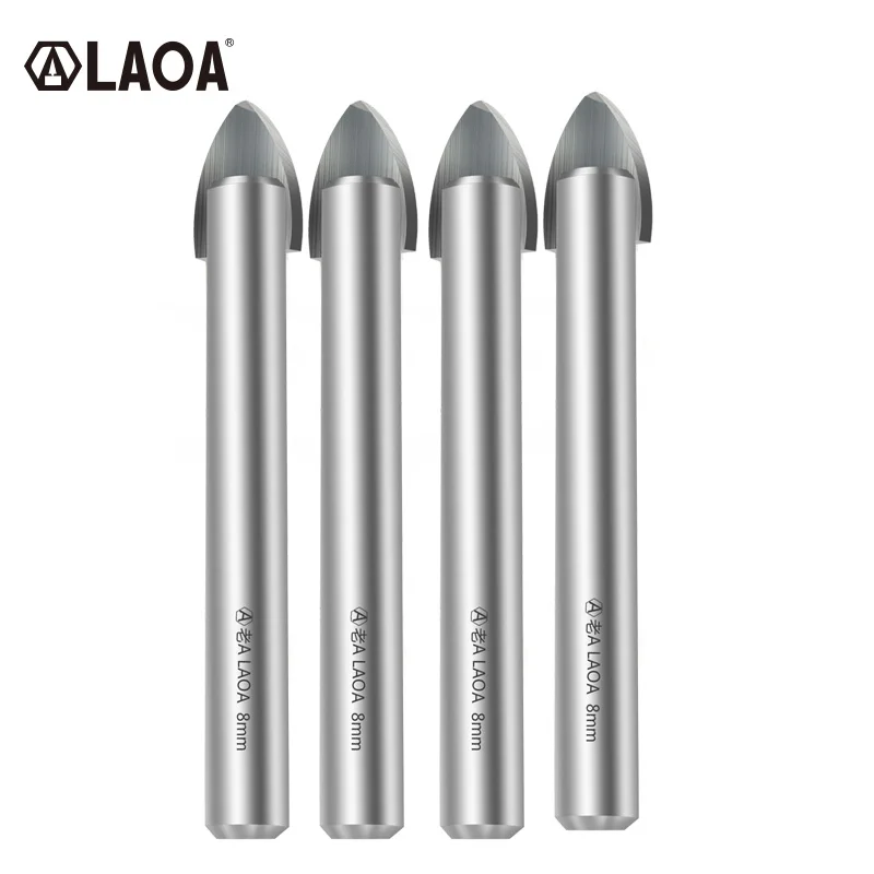 LAOA Glass Tile Ceramic Open Hole Drill Household Drilling Alloy Triangle Drill Bit 3-16mm
