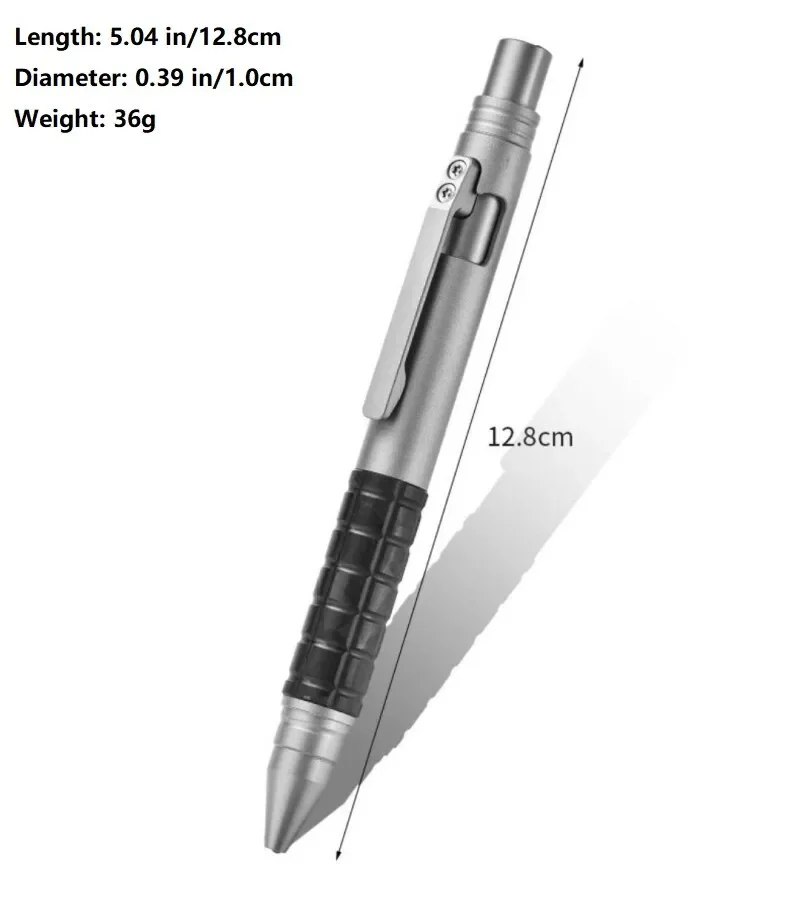 FEGVE Titanium Carbon Fiber Ballpoint Pen EDC Bolt Action Signature Writing Pocket Pen