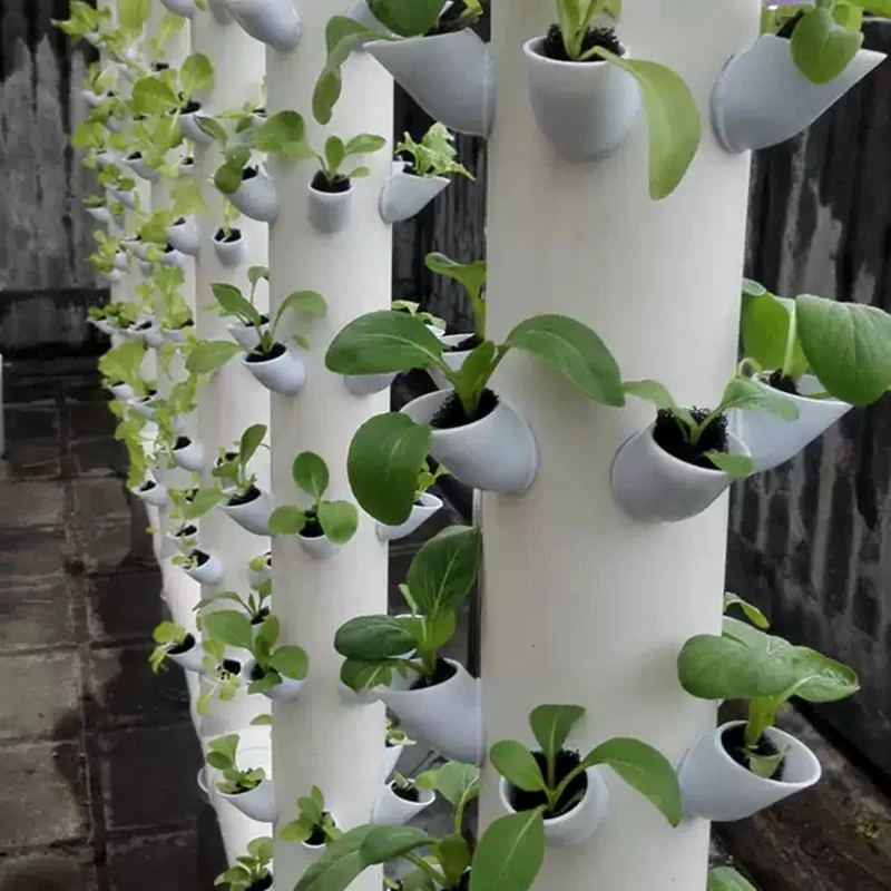 Obrázek 7: DIY sad balkon veg výsadbu pěstitel hrnec skleník svislý chapelle pěstitel kování hydroponické systém PP kolonizace kelímky