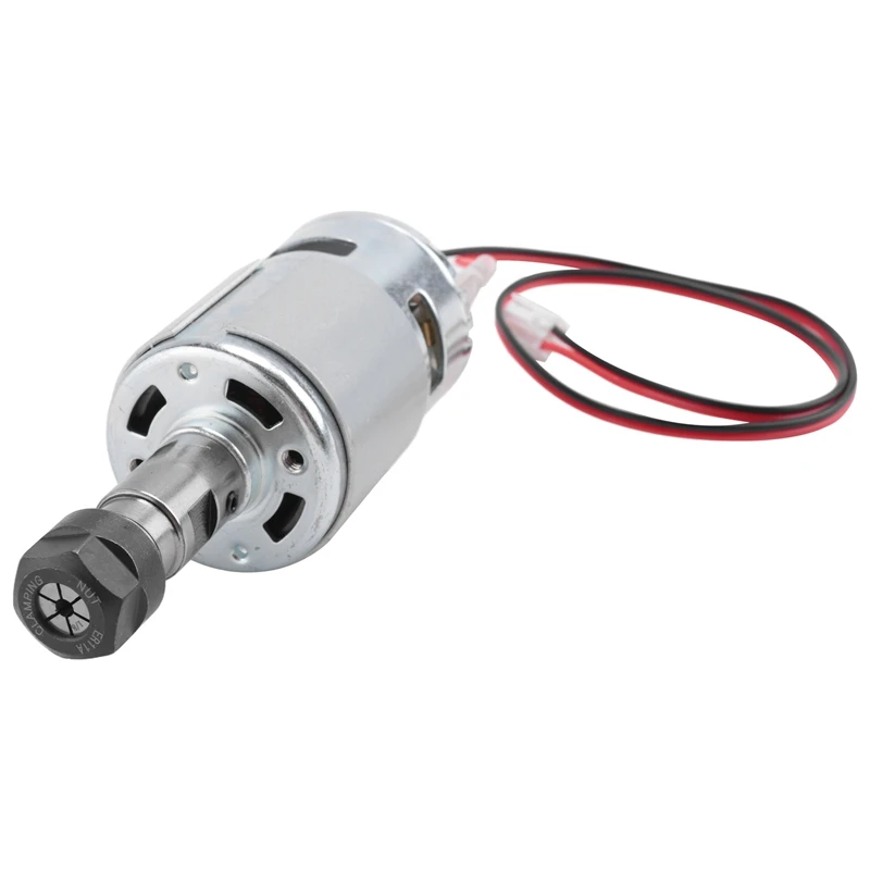 

775 Spindle Motor With ER11 Collet & Connection Line, 24V 20000 R/Min,Fit For CNC 3018 Series Carving Machine