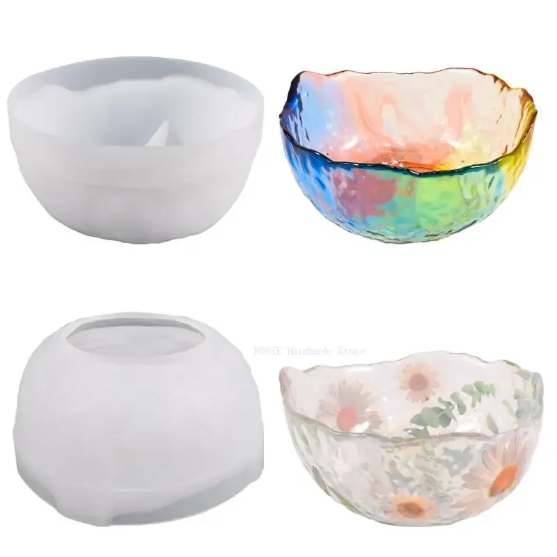 

Round Candle Jar Silicone Molds Diy Jewelry Storage Bowl Epoxy Mould Candle Tray Mould Cement Flower Pot Gypsum Mold Soap mold