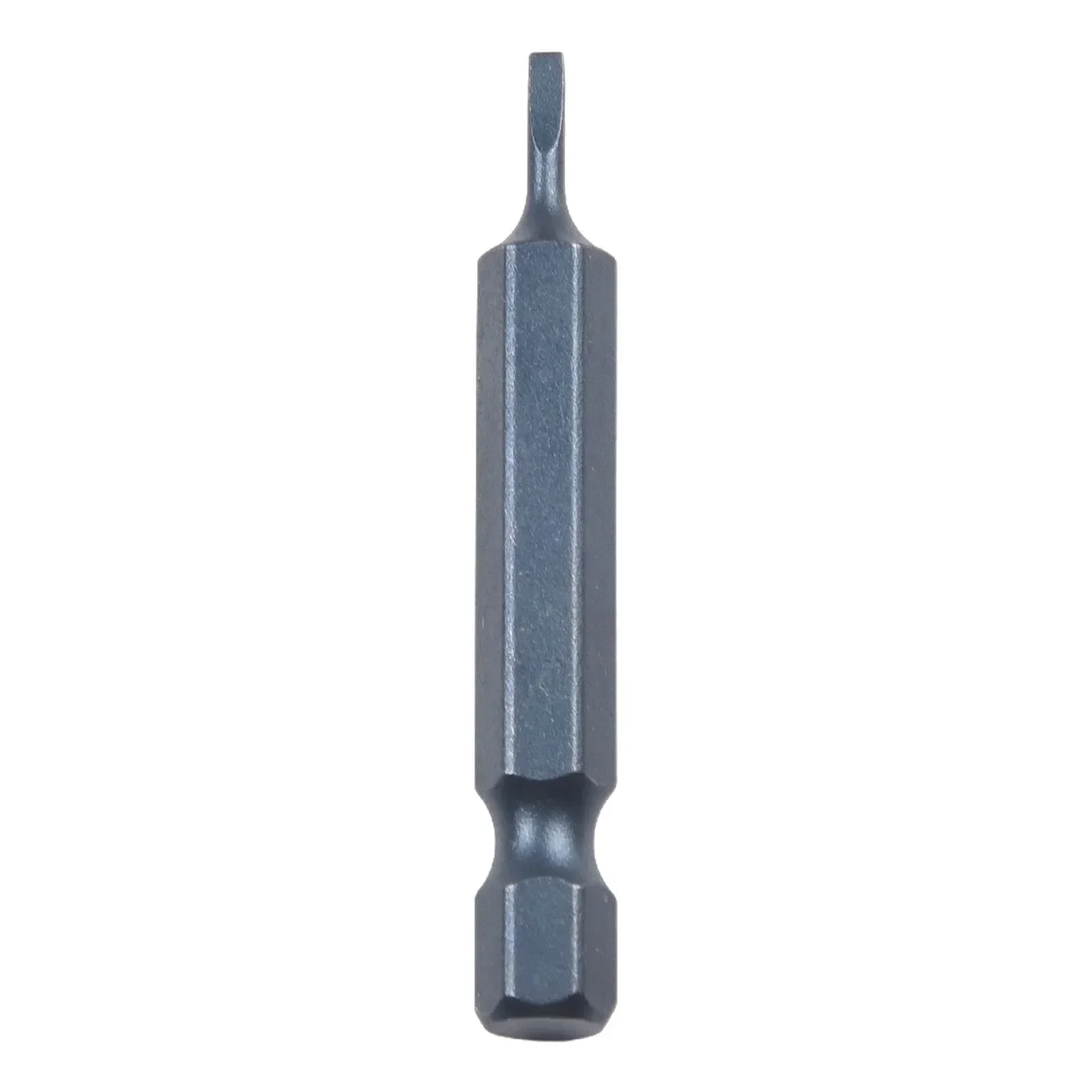 Slotted Tip Screwdriver Bit 1/4'' Hex 1pc 2.0-6.0mm Blue DIY Flat Head Hand Tools Slotted Tip Screwdriver Bit