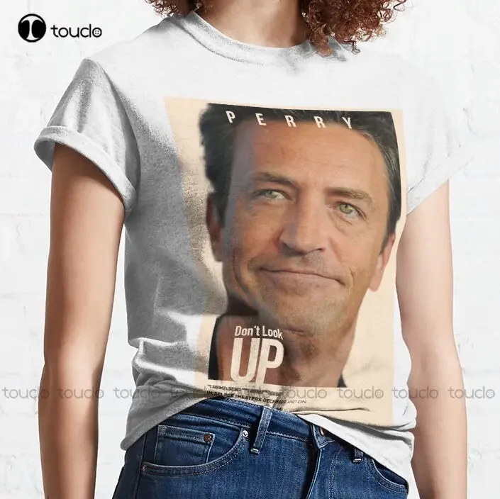 Don'T Look Up Missing Movie Poster From Matthew Perry Classic T-Shirt Tshirt Dress O-Neck Streetwear Oversized Pure Cotton New