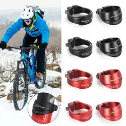 31.8mm/34.9mm Bicycle Seatpost Clamp Aluminum Alloy Black Red Seat Tube Clamp Cycling Accessories Fixing Bike Saddle Seat Clip